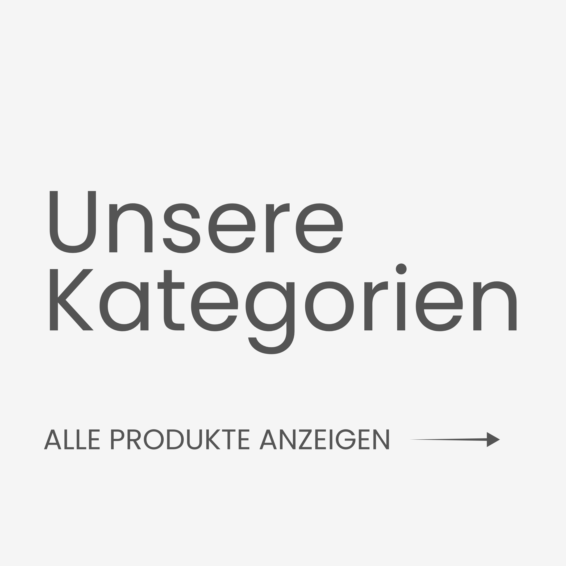 Unsere Kategorien