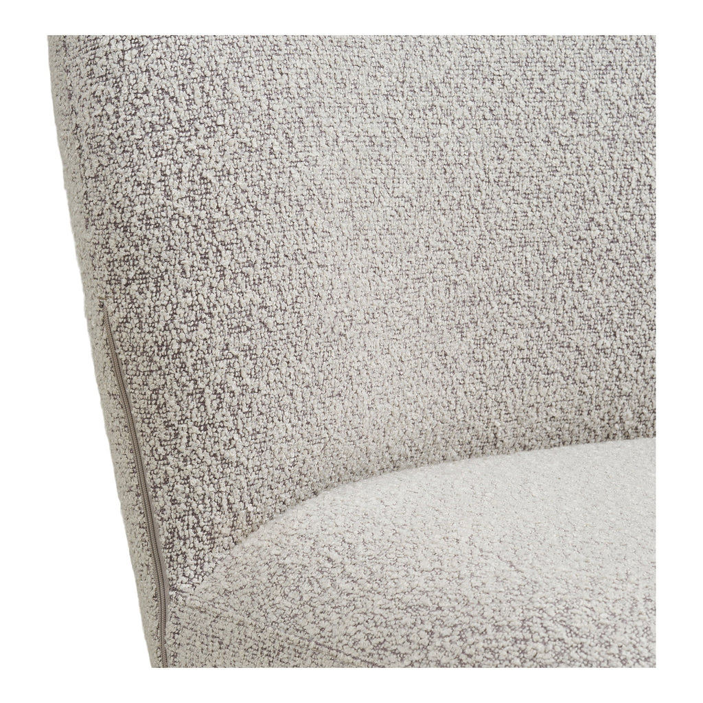 Lana Dining Chair – 4er Set, Bouclé sand, graue Beine