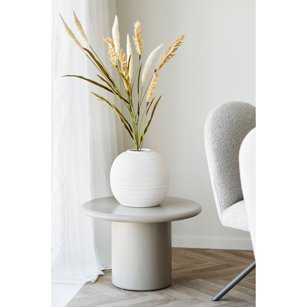 Lana Dining Chair – 4er Set, Bouclé sand, graue Beine