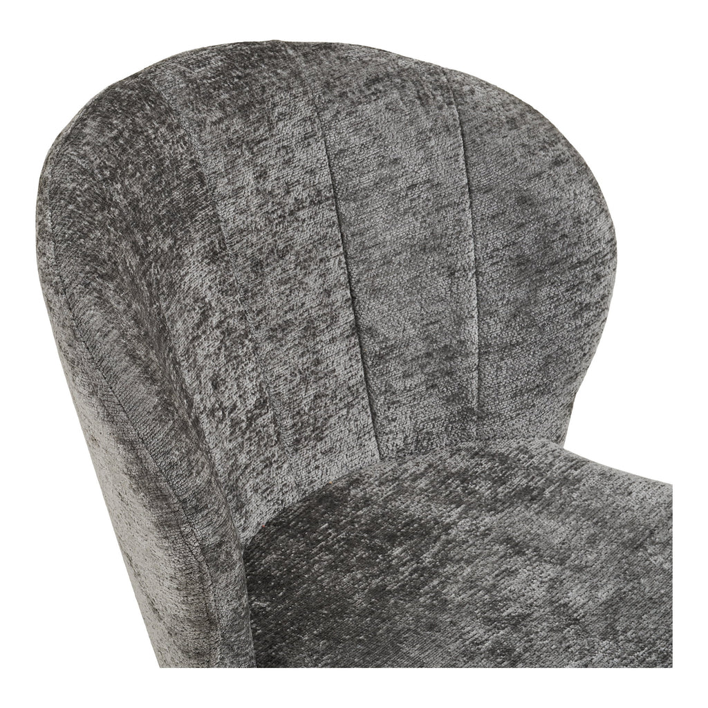 Roanne Dining Chair – 4er Set, grau, schwarze Beine