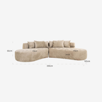 Sofa Cassie 4-Sitzer desert fusion