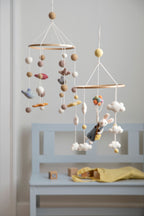 Mobile – Junge Hase mit Ballons