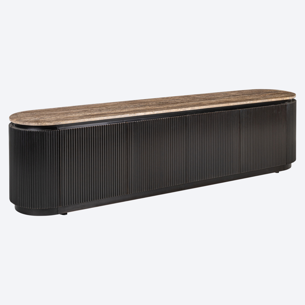 TV cabinet Russo ash brown 4-doors