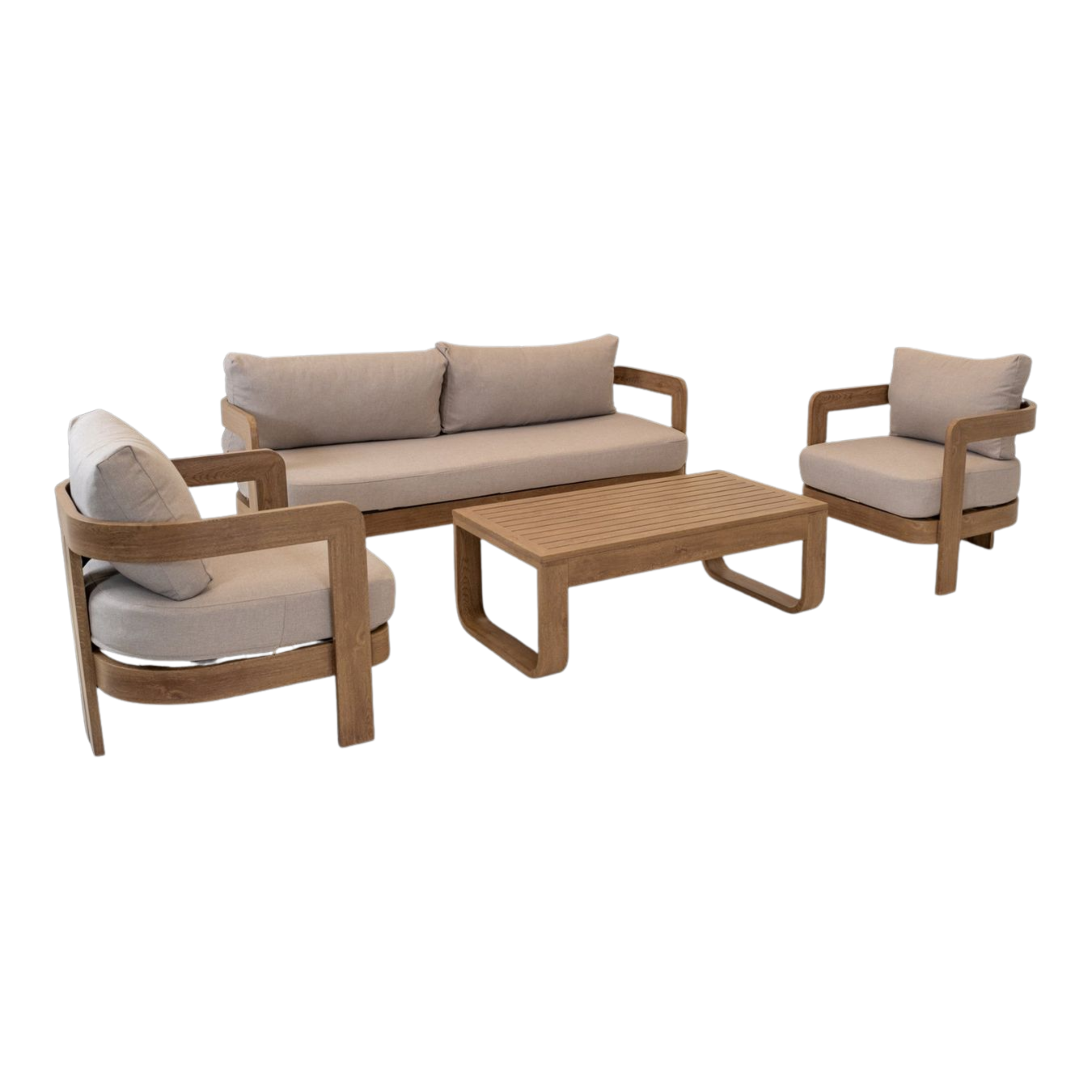 Gartenmöbel Lounge-Set Mylo beige