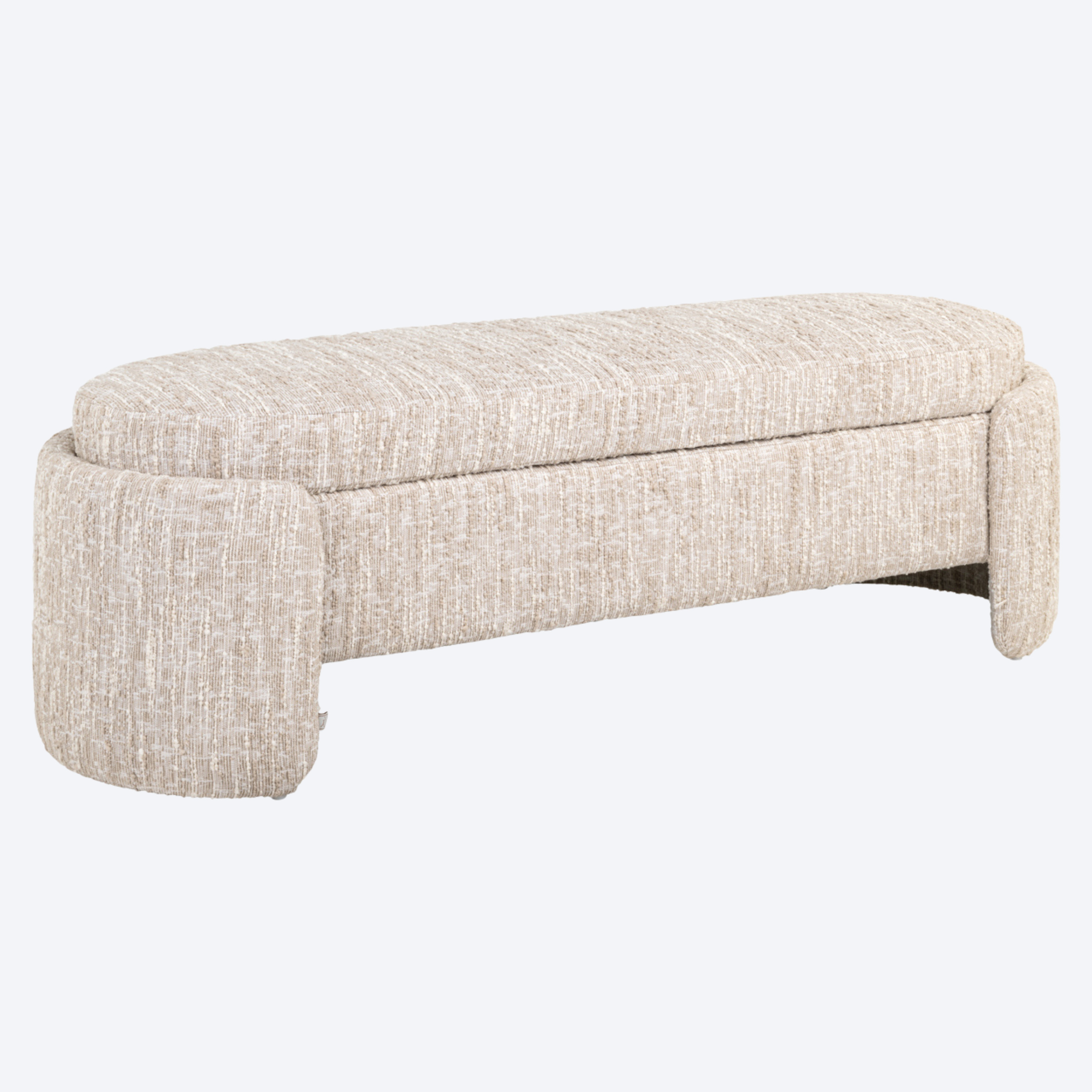 Bench Cupid beige angora with storage