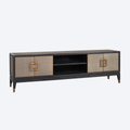 TV cabinet Bloomville brass shagreen