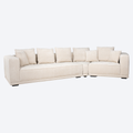 Sofa Lusso niagara beige 4-seater