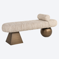 Bench Alexander Jones beige angora (Geneva)