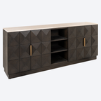 Sideboard Claremont brown 4-doors 2-shelves