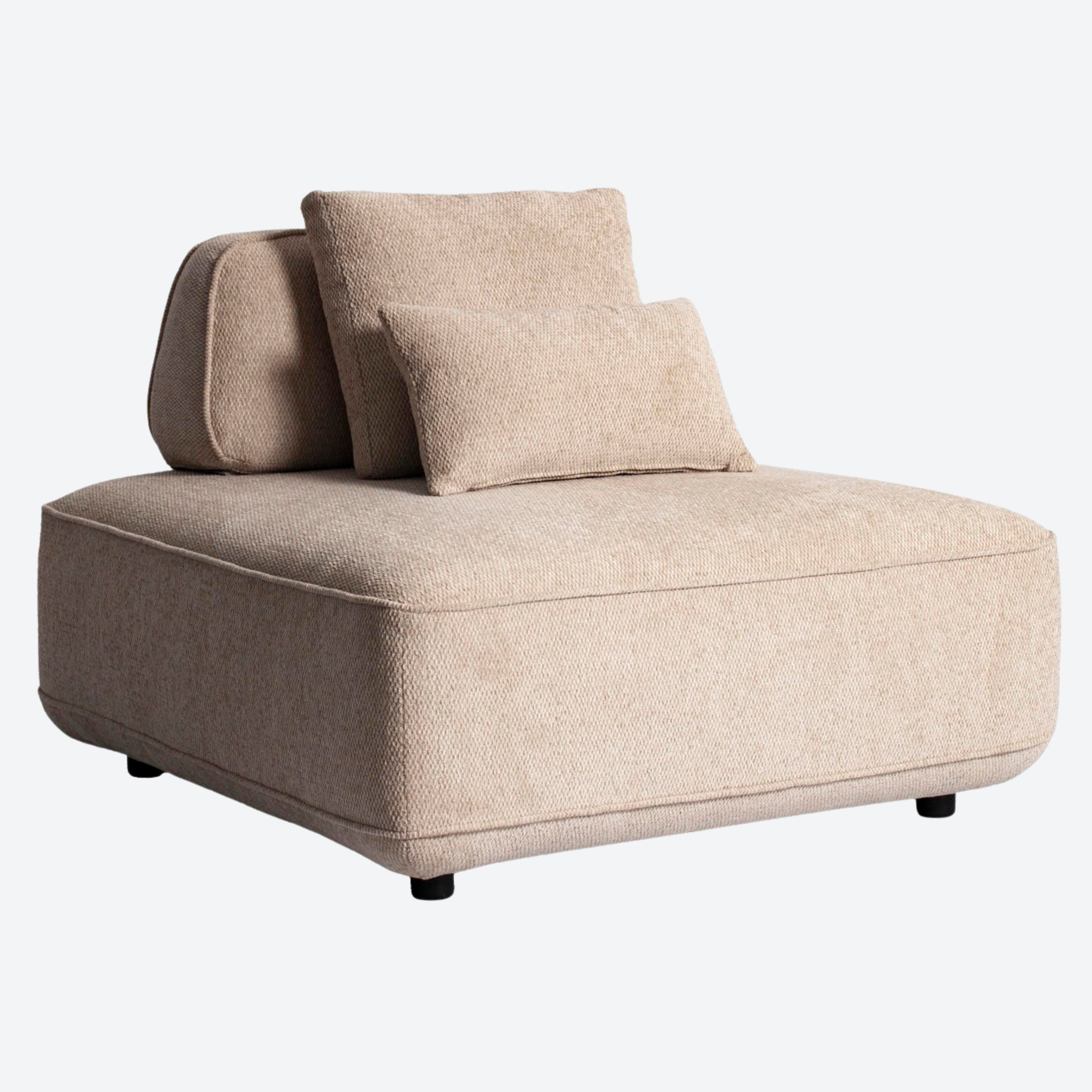 Sofa Tudor natural boldweave 1-seater movable backrest