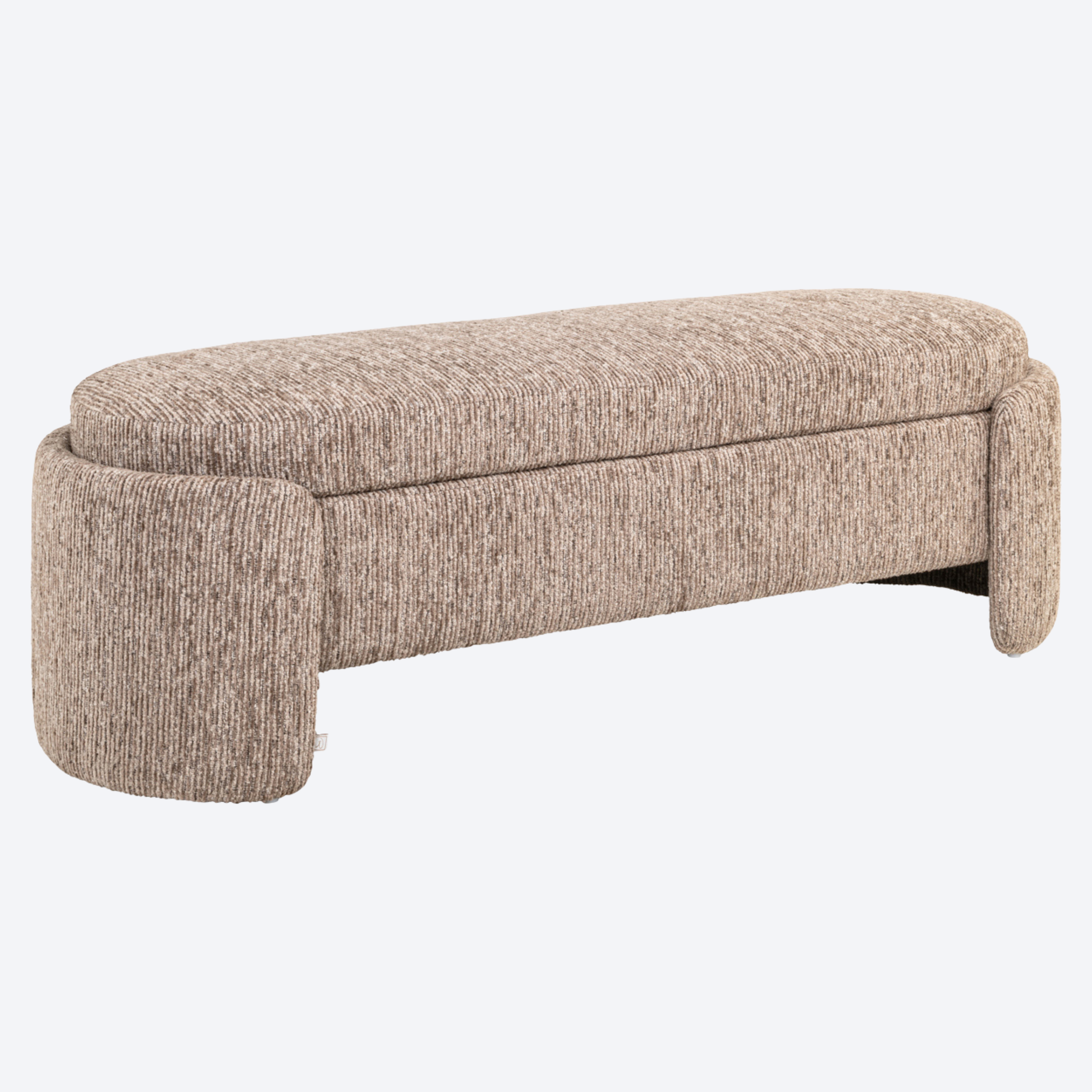 Bench Cupid mocca linear with storage