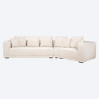 Sofa Lusso niagara beige 4-seater