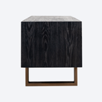 TV cabinet Hunter black rustic