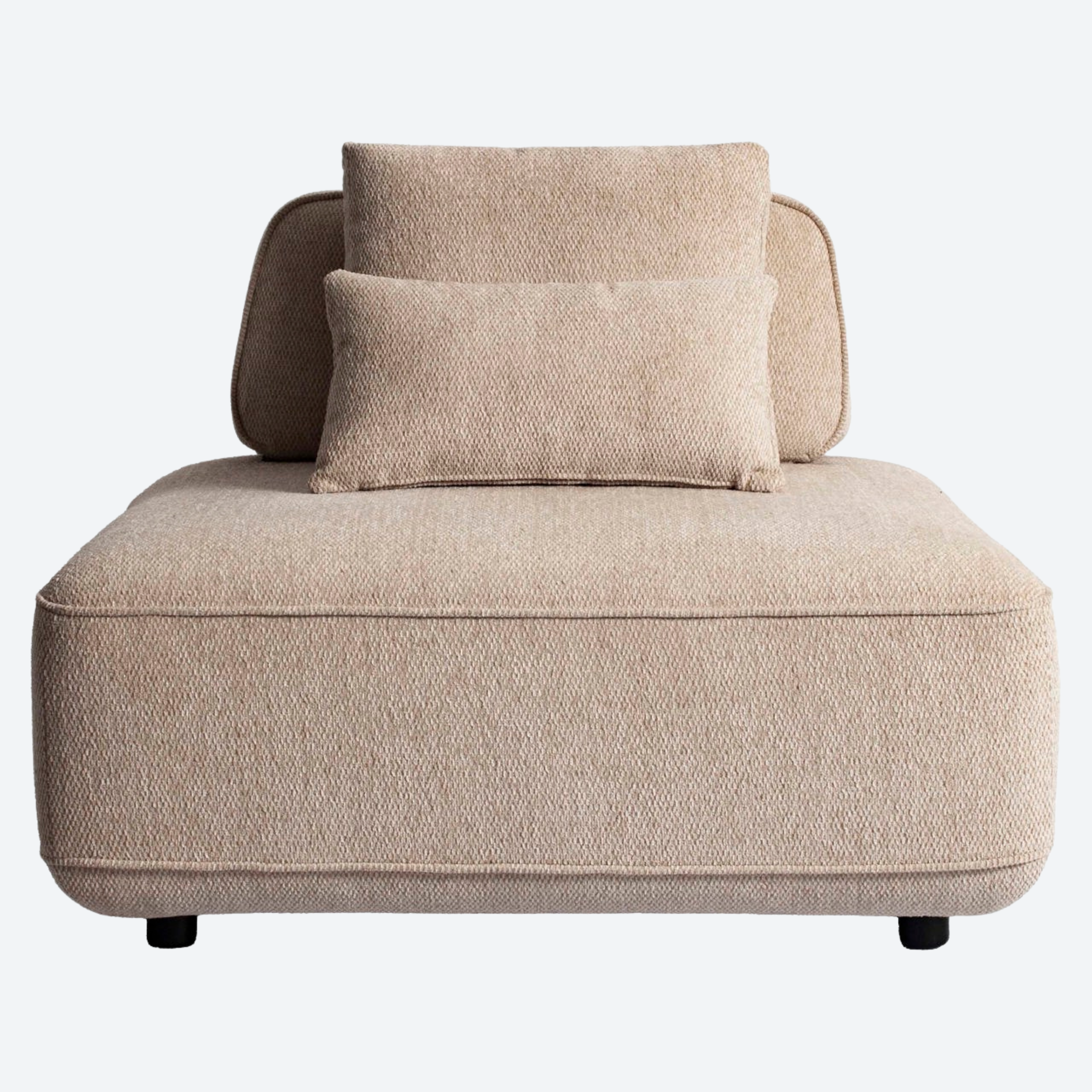 Sofa Tudor natural boldweave 1-seater movable backrest