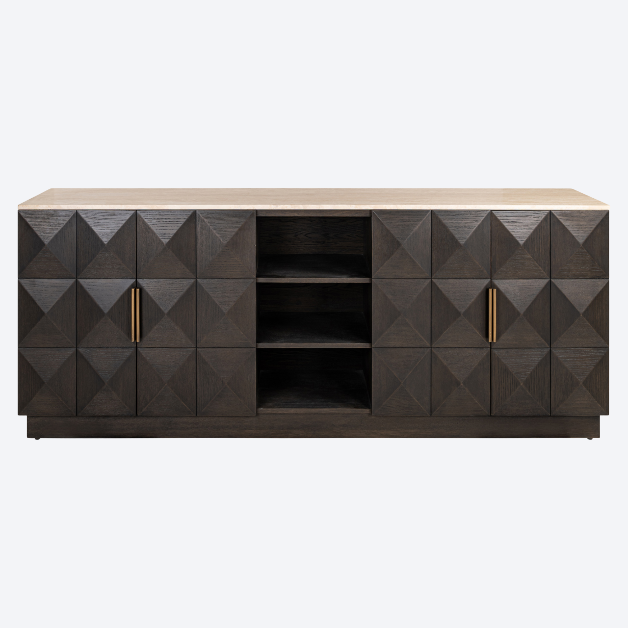 Sideboard Claremont brown 4-doors 2-shelves