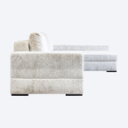 Sofa Pasha pearl island 3-seater + lounge right fully upholstered