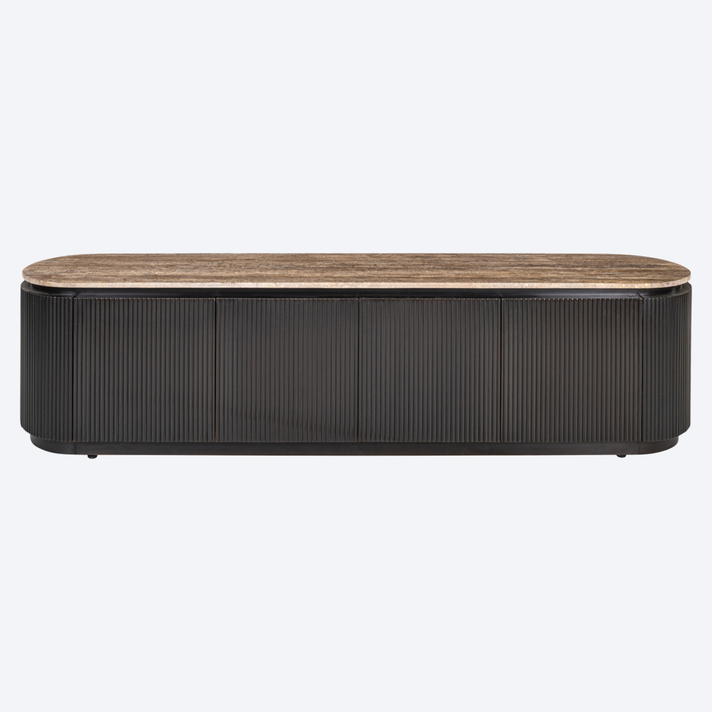 TV cabinet Russo ash brown 4-doors