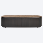 TV cabinet Russo ash brown 4-doors