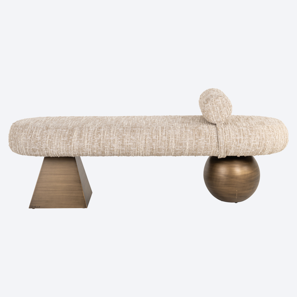 Bench Alexander Jones beige angora (Geneva)