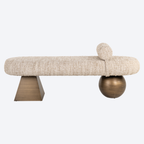 Bench Alexander Jones beige angora (Geneva)