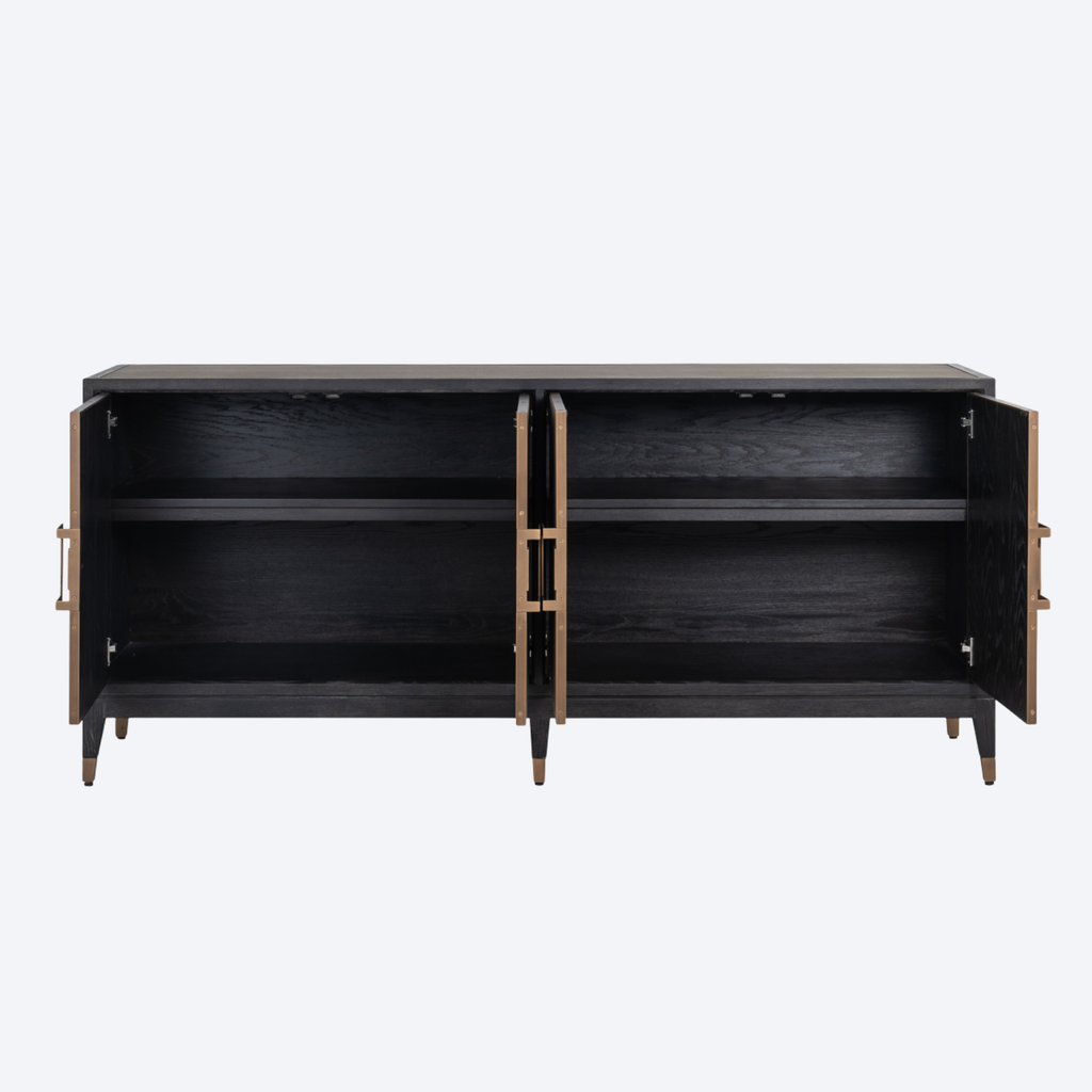 Sideboard Bloomville brass shagreen