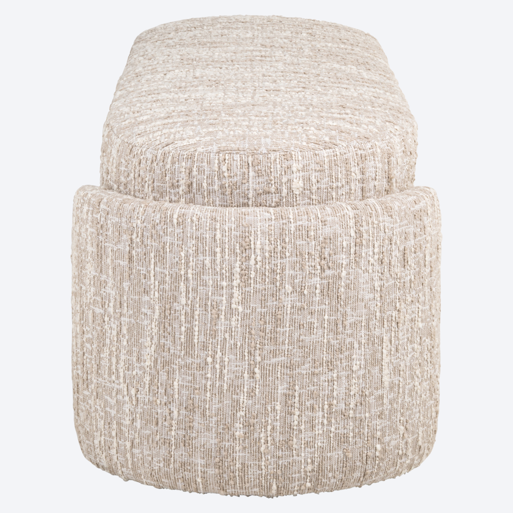 Bench Cupid beige angora with storage