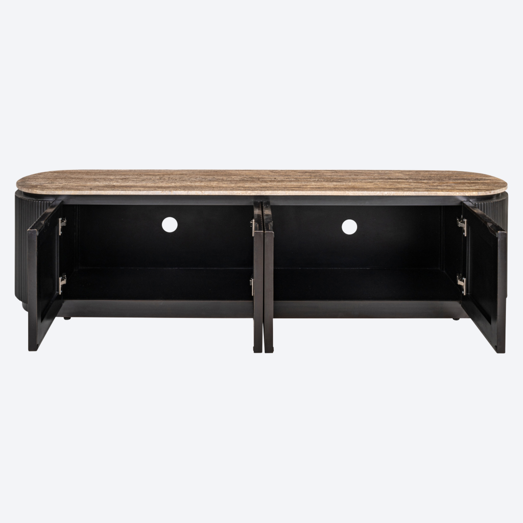 TV cabinet Russo ash brown 4-doors