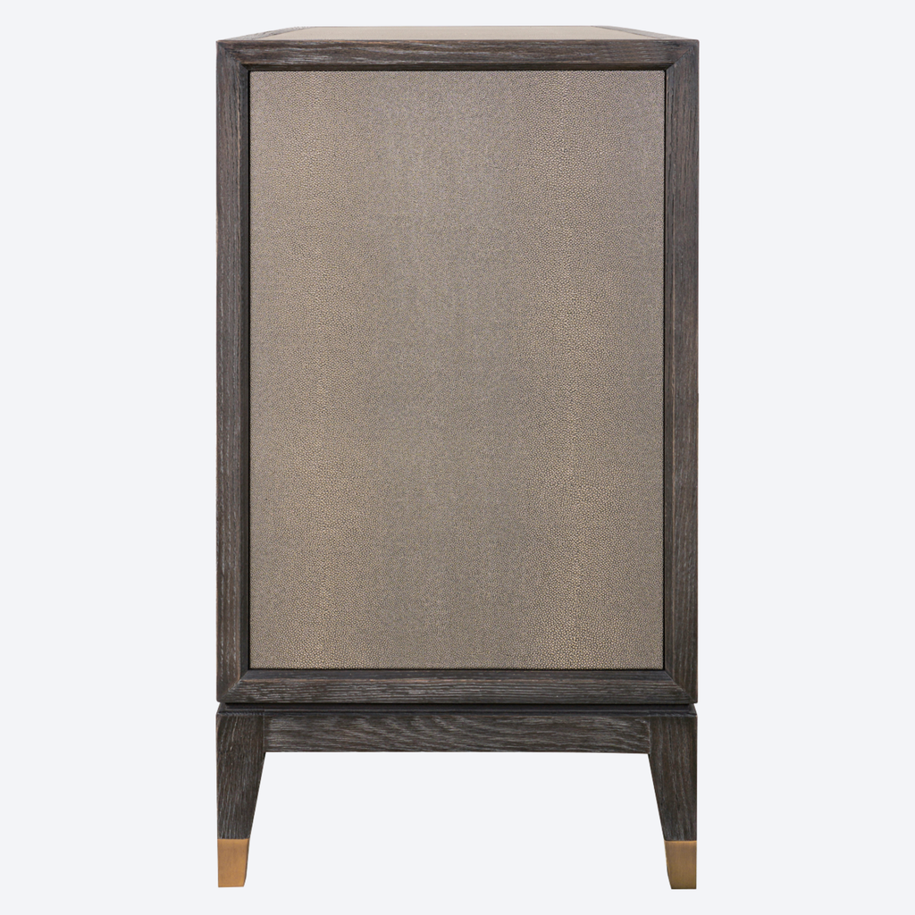 Sideboard Bloomville brass shagreen