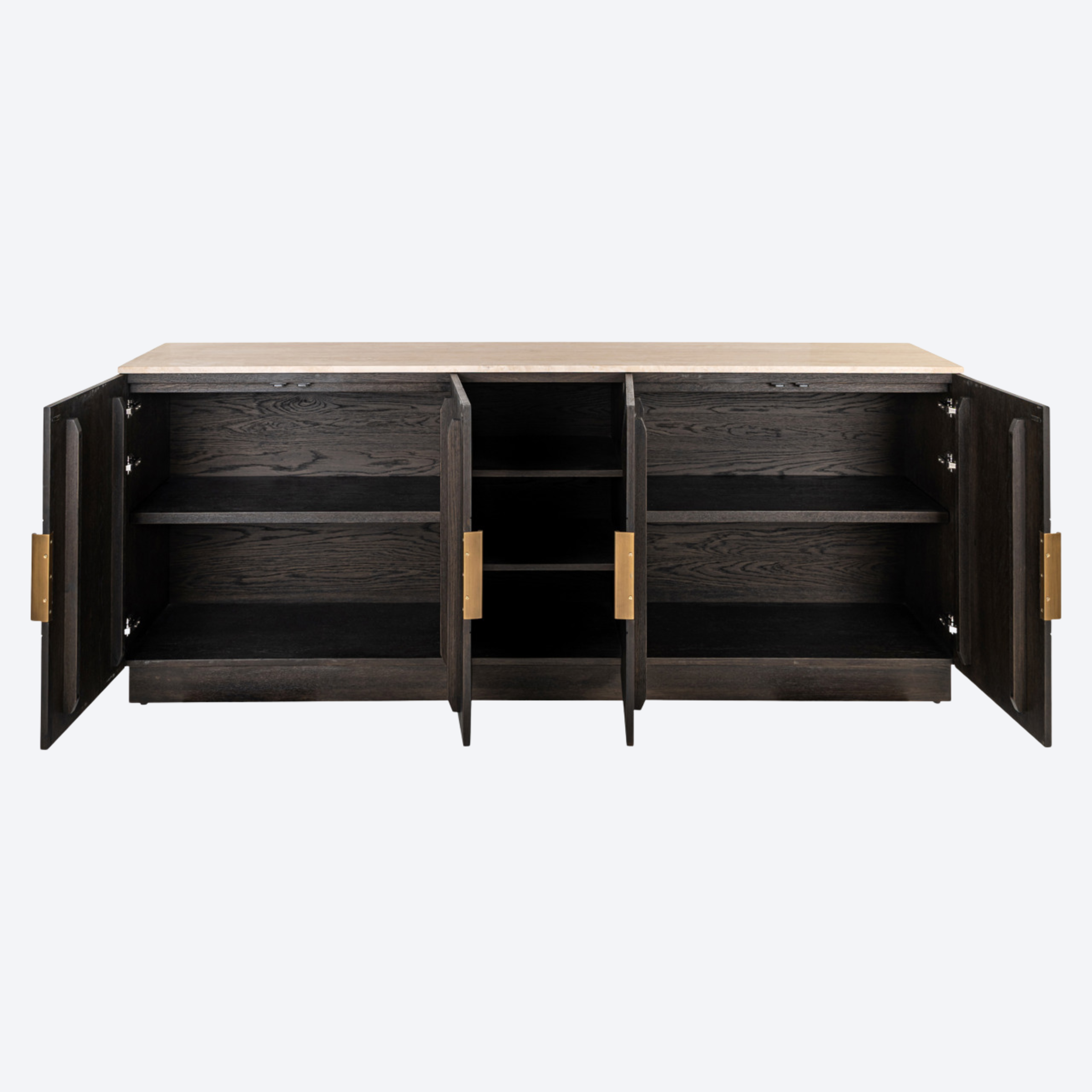 Sideboard Claremont brown 4-doors 2-shelves