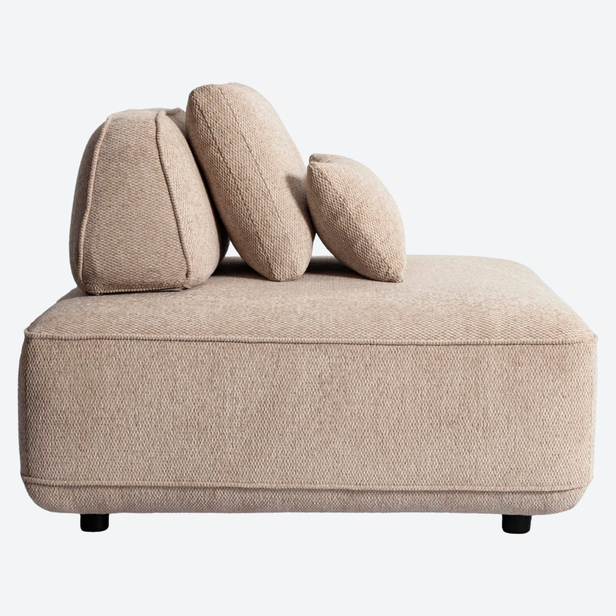 Sofa Tudor natural boldweave 1-seater movable backrest
