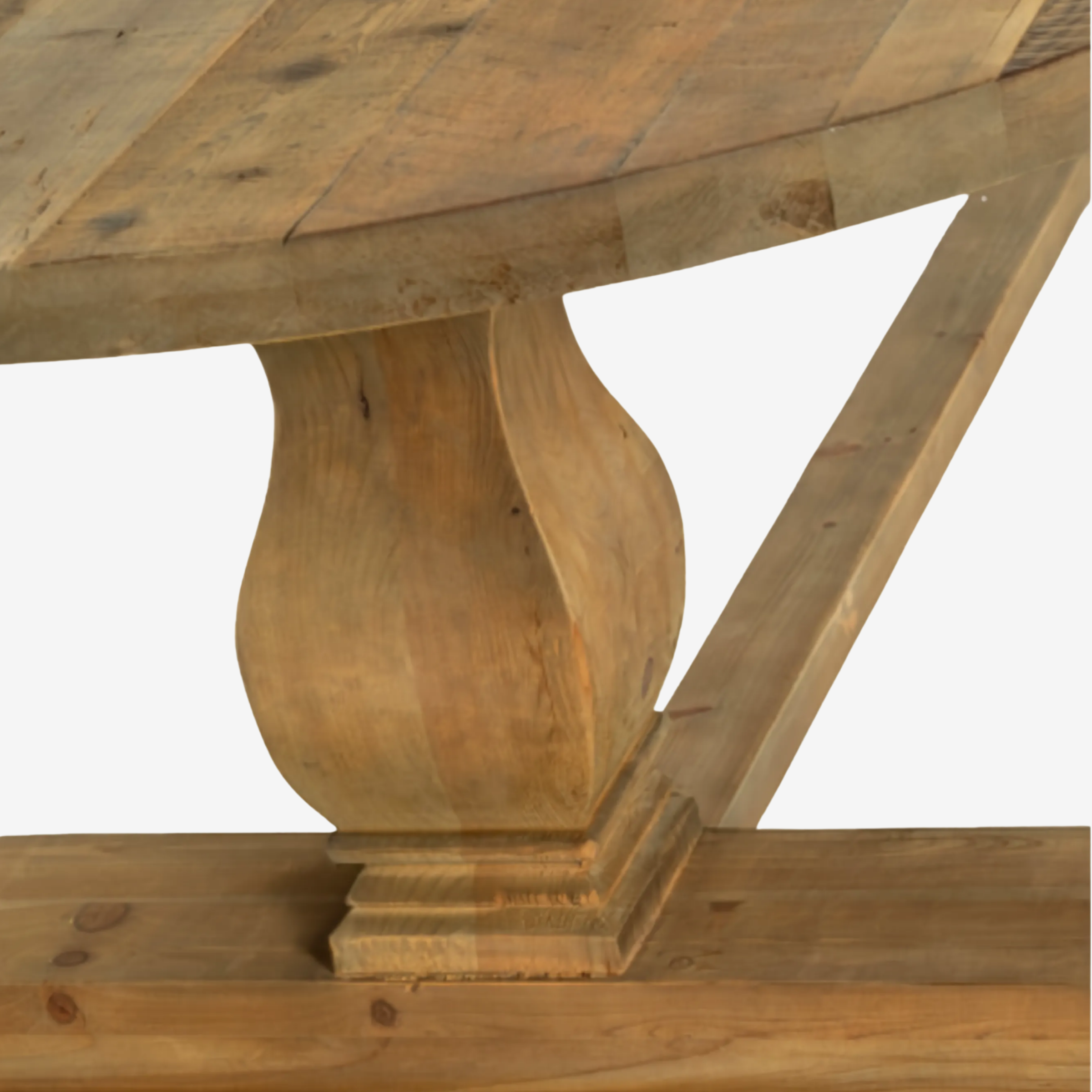 HARSTAD Ovaler Altholz-Esstisch