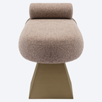 Bench Alexander Jones brown tweed fire retardant (Geneva)