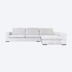 Sofa Pasha pearl island 3-seater + lounge right fully upholstered