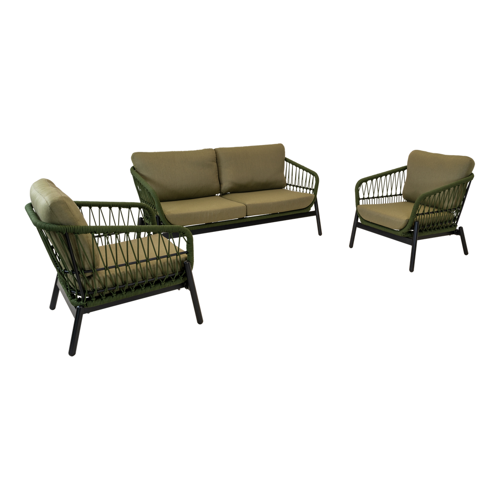 Lounge-Set Zavi Olive