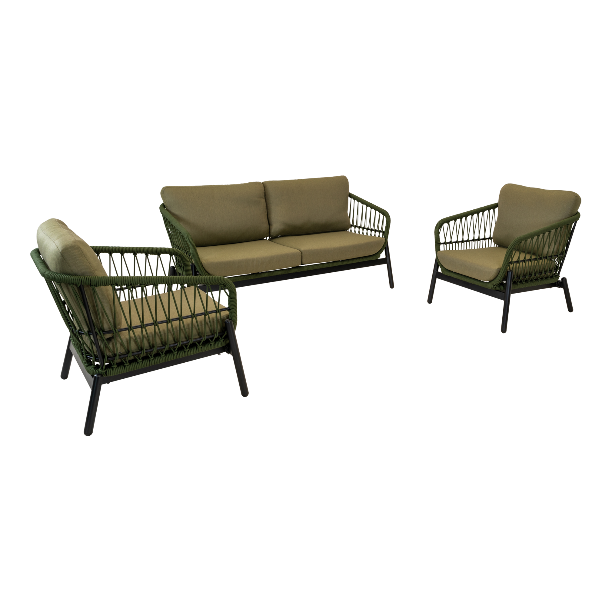 Lounge-Set Zavi Olive