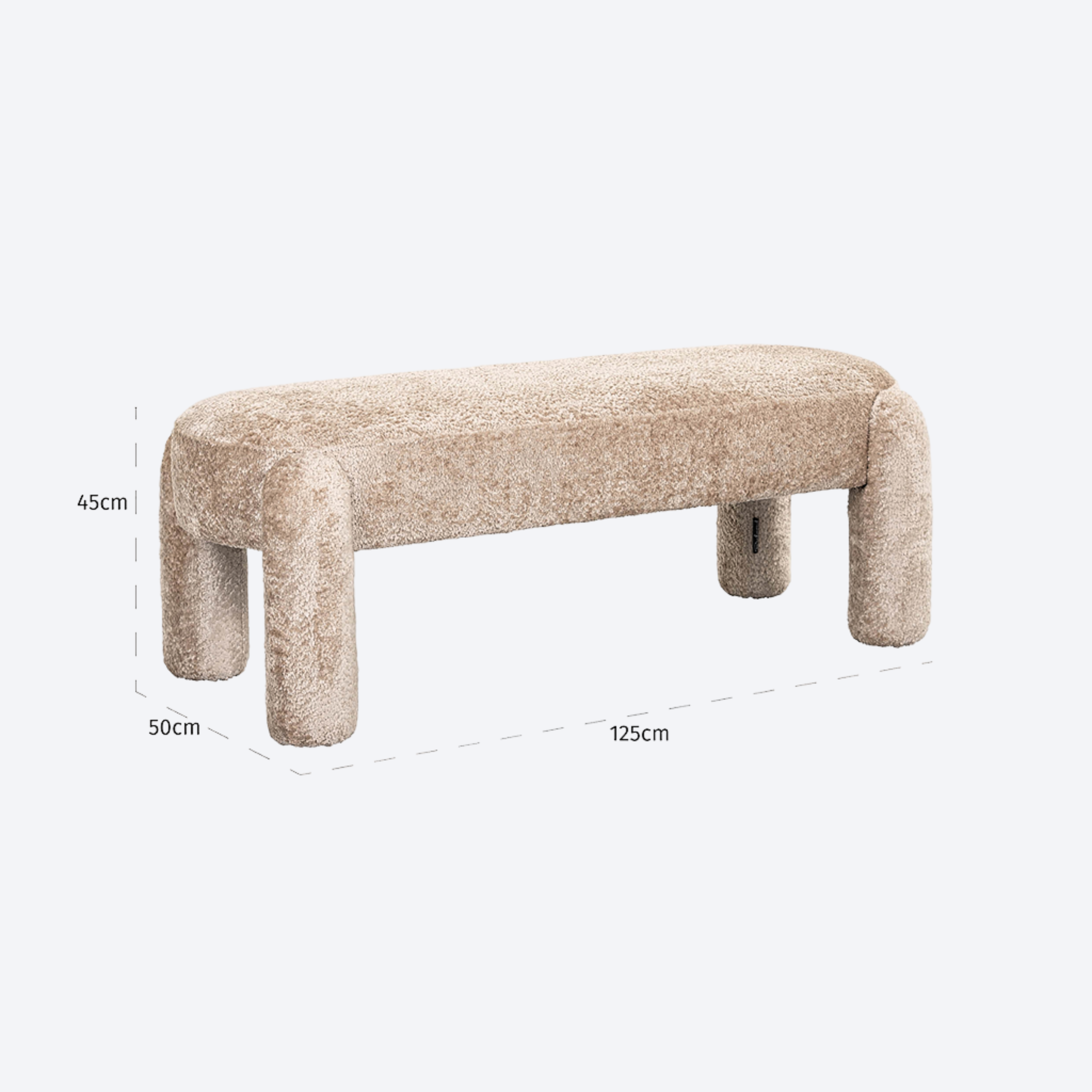 Bench Holly sheep natural