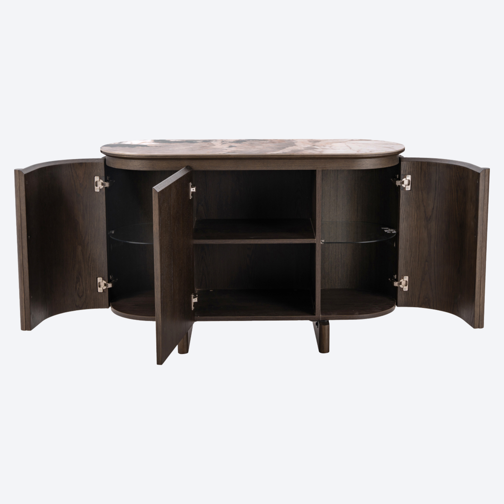 Sideboard Langford brown 3-doors