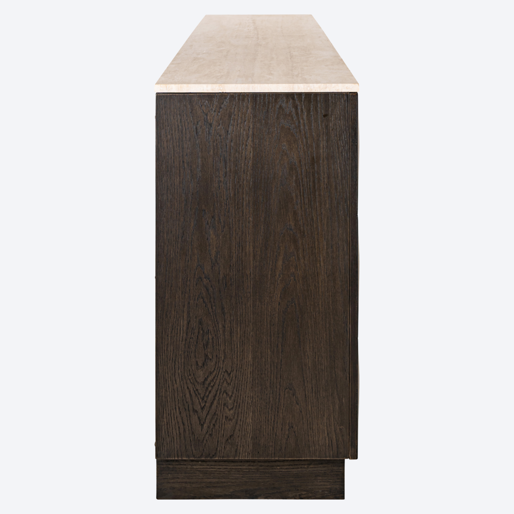 Sideboard Claremont brown 4-doors 2-shelves