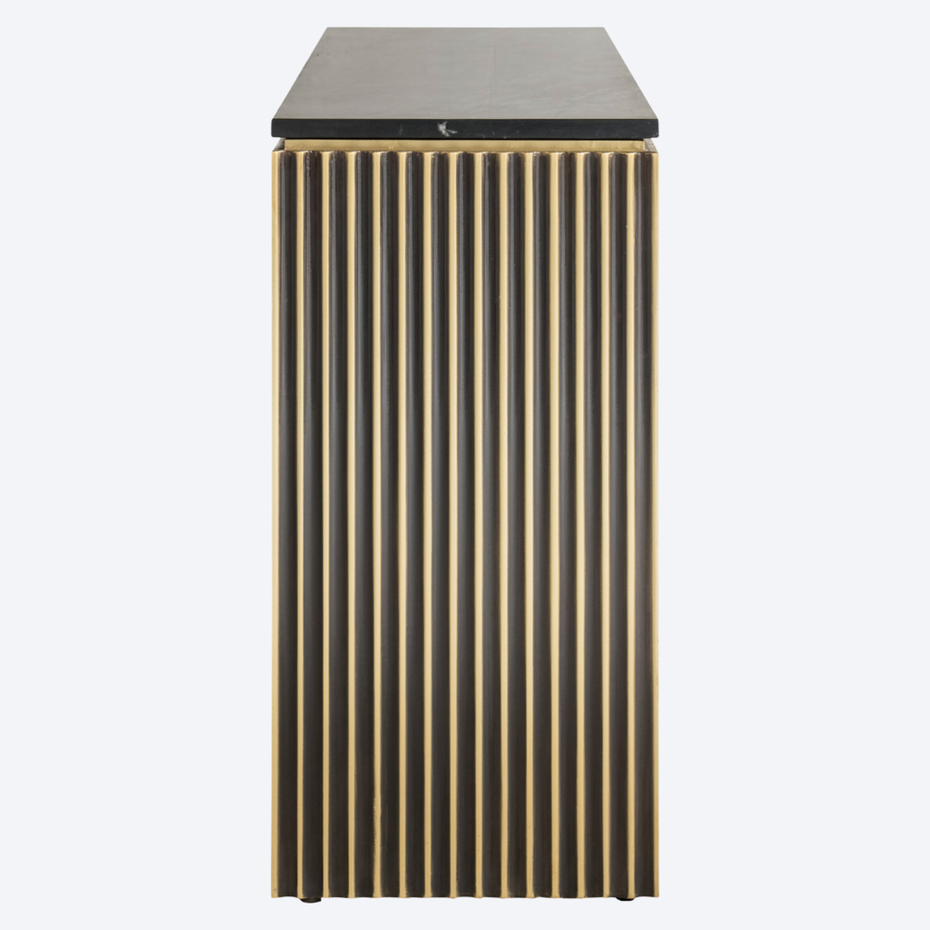 Sideboard Les Arcs brushed gold