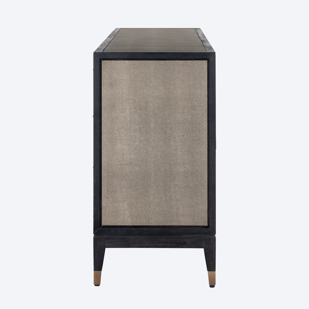 Sideboard Bloomville brass shagreen