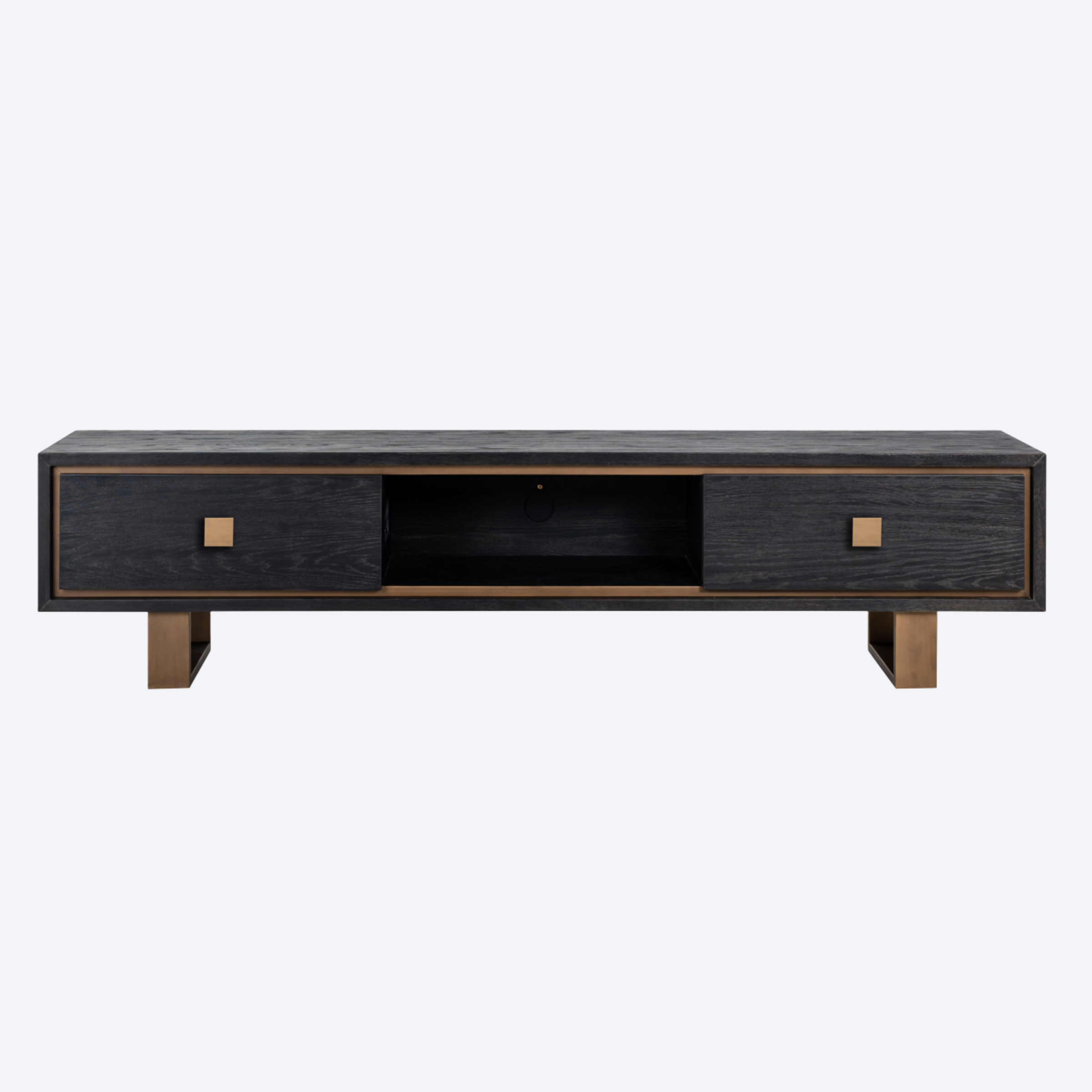 TV cabinet Hunter black rustic