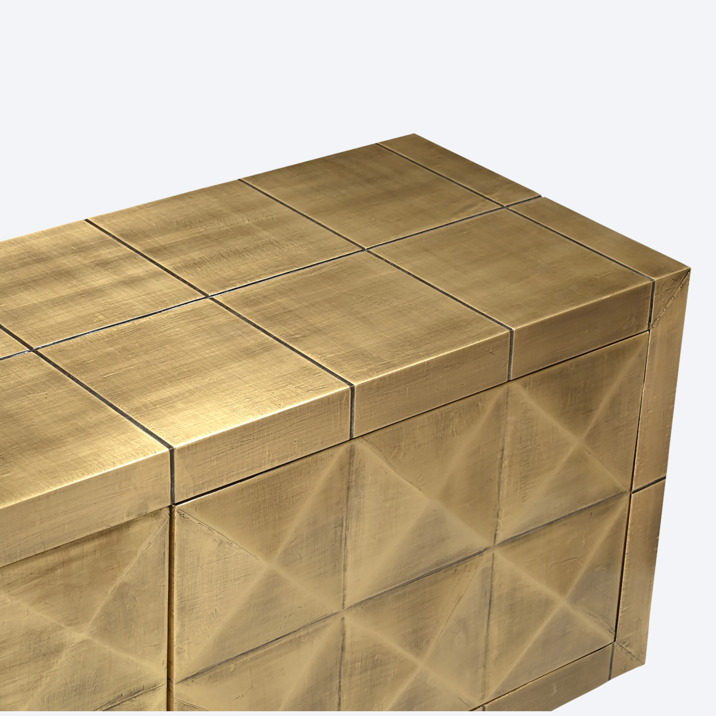 TV cabinet Collada brushed gold