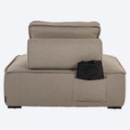 Outdoor lounge chair Jondal taupe