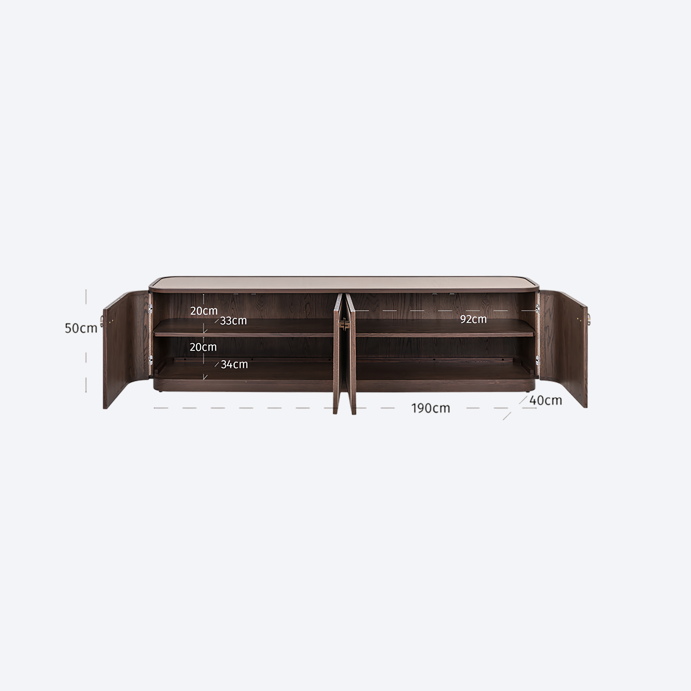 TV cabinet Willox beige 4-doors