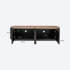 TV cabinet Russo ash brown 4-doors