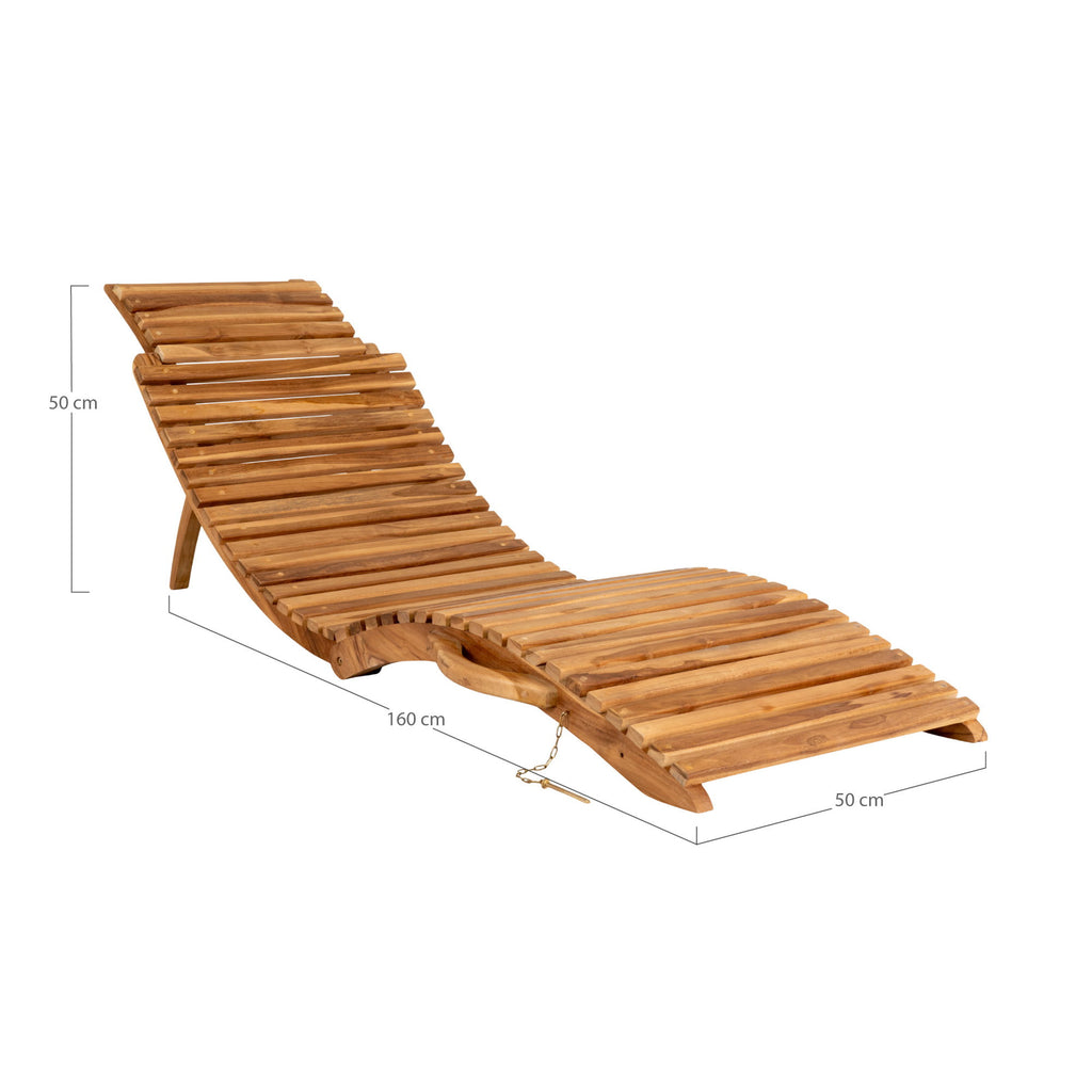 Arrieta Sonnenliege - Sonnenliege, Teak, natur