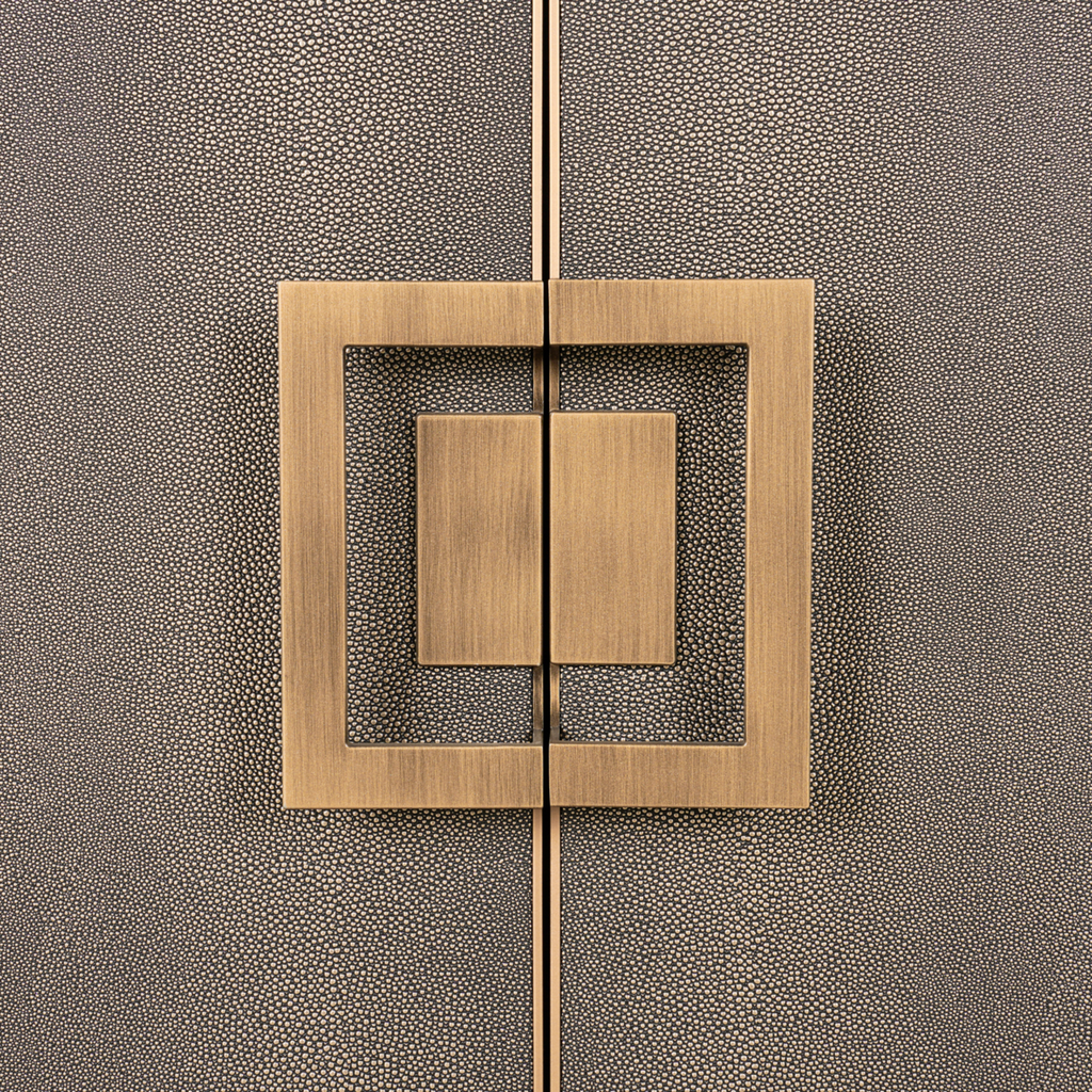 Sideboard Bloomville brass shagreen