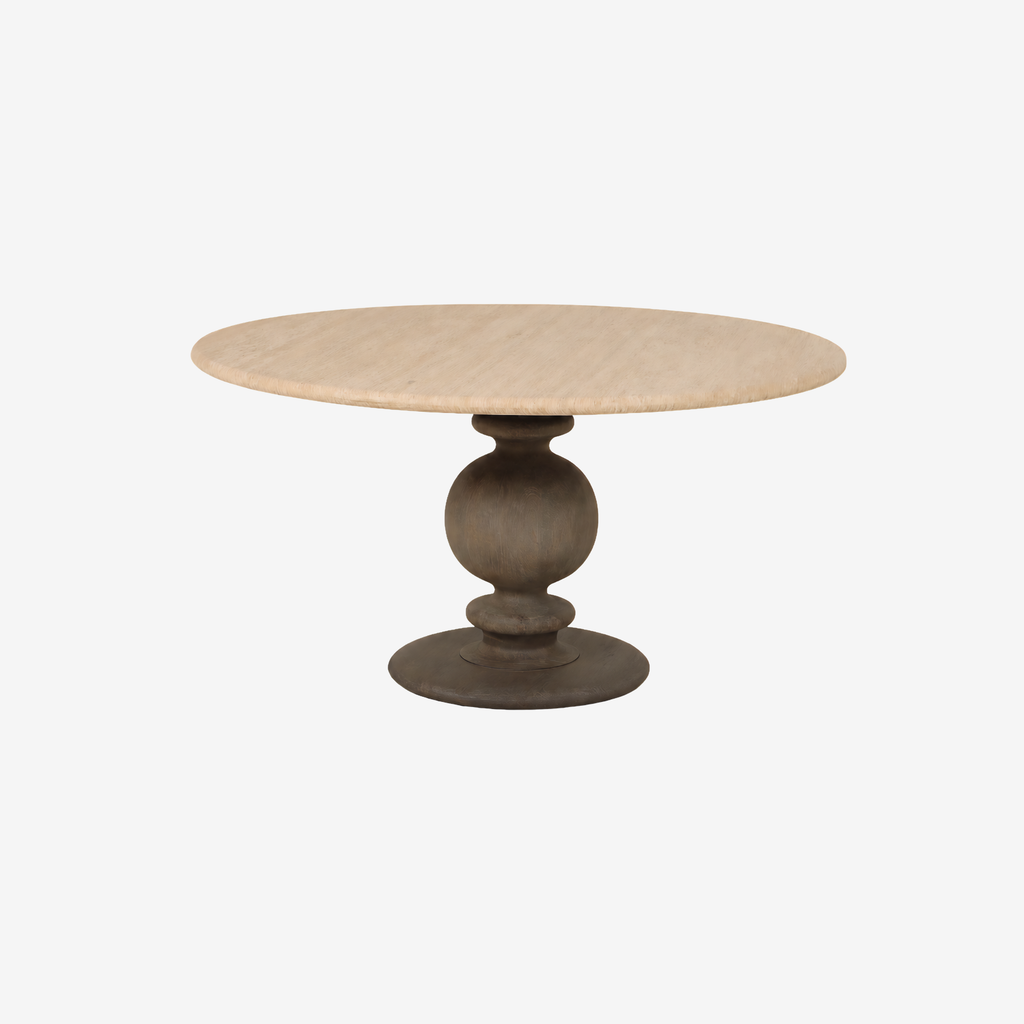 RORAIMA Travertin & Grey Oak Esstisch