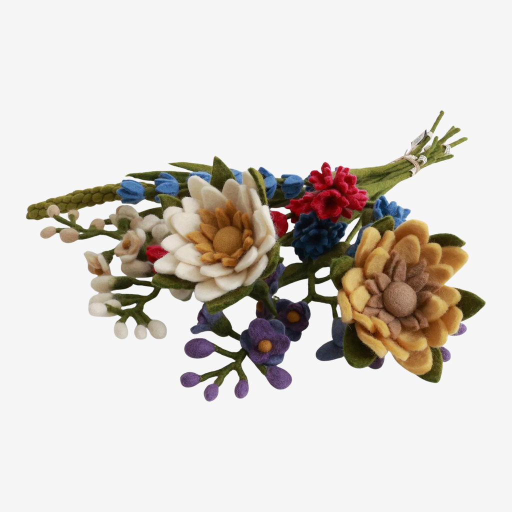 Kalpana Bouquet – Set mit 11 Filzblumensträussen