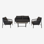 Lounge-Set Osaka schwarz